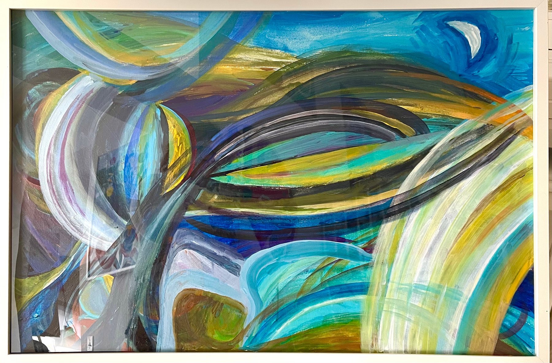 Twilight's zone, an atmospheric abstract cityscape